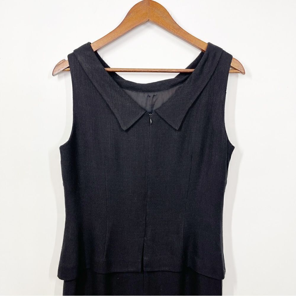 Donna Ricco New York Black Sleeveless Paneled Tank Dress Size 8 - Picture 5 of 10